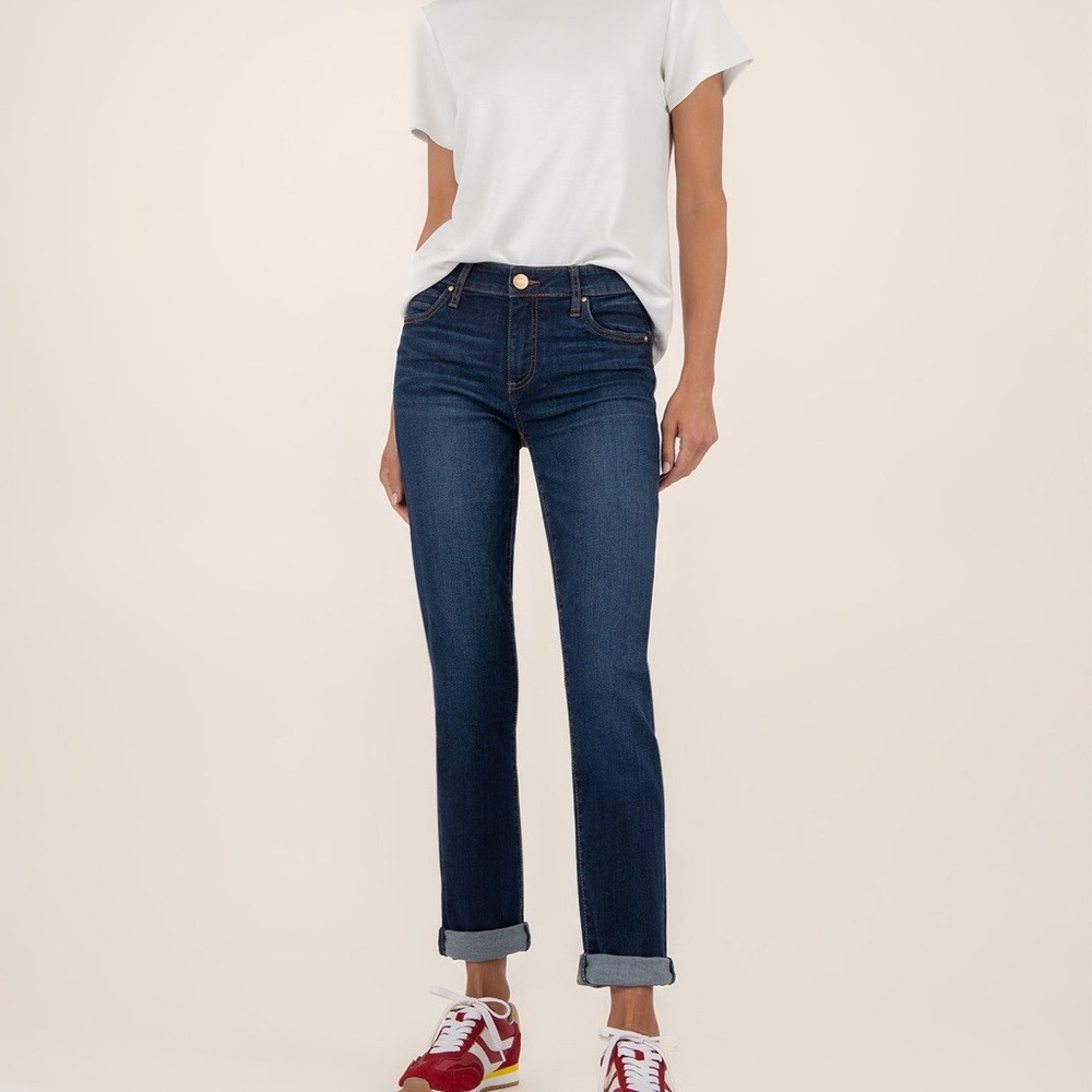 Kut from the Kloth Dark Indigo Boyfriend Jeans
